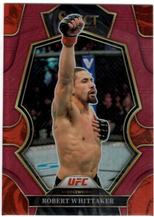 Robert Whittaker 2023 Panini Select UFC Octagonside #295 Maroon