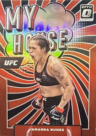 Amanda Nunes 2022 Panini Donruss Optic UFC My House #3 Holo