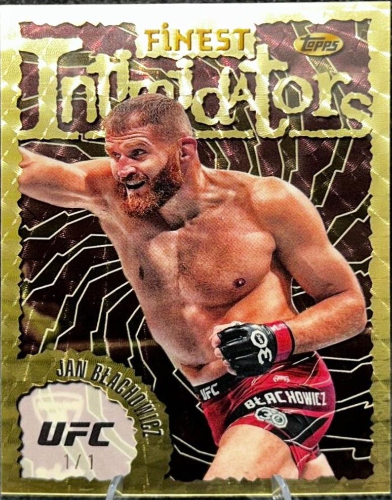 Jan Błachowicz 2024 Topps Finest UFC Intimidators #INT-6 Superfractor