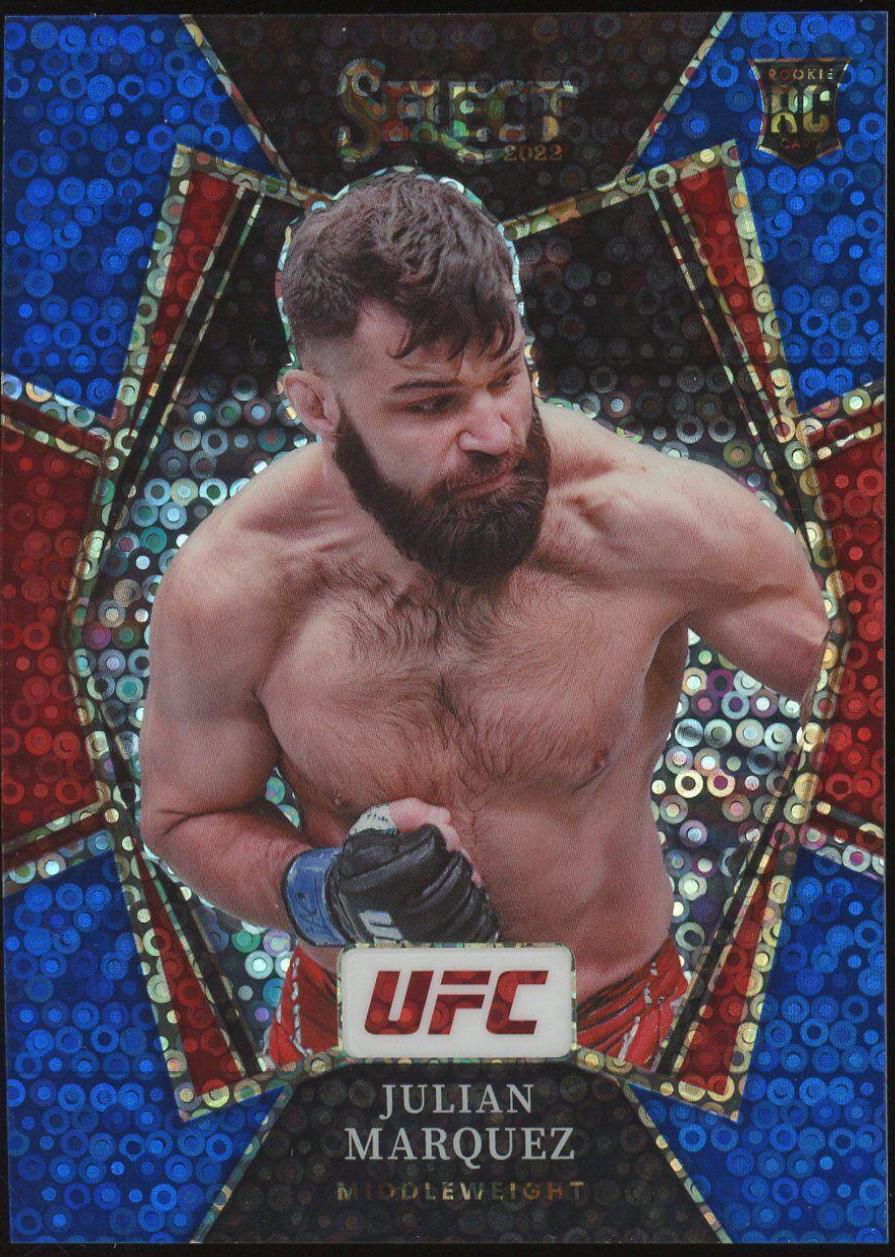 Julian Marquez 2022 Panini Select UFC Premier Level #170 Blue Disco