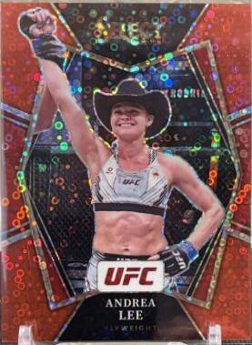 Andrea Lee 2022 Panini Select UFC Premier Level #166 Red Disco