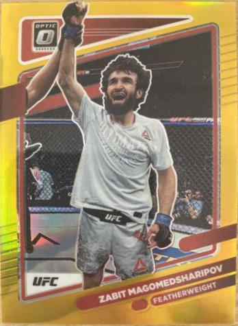 Zabit Magomedsharipov 2022 Panini Donruss Optic UFC Base #63 Gold