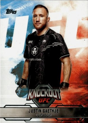 Justin Gaethje 2025 Topps Knockout UFC Base #88 Red
