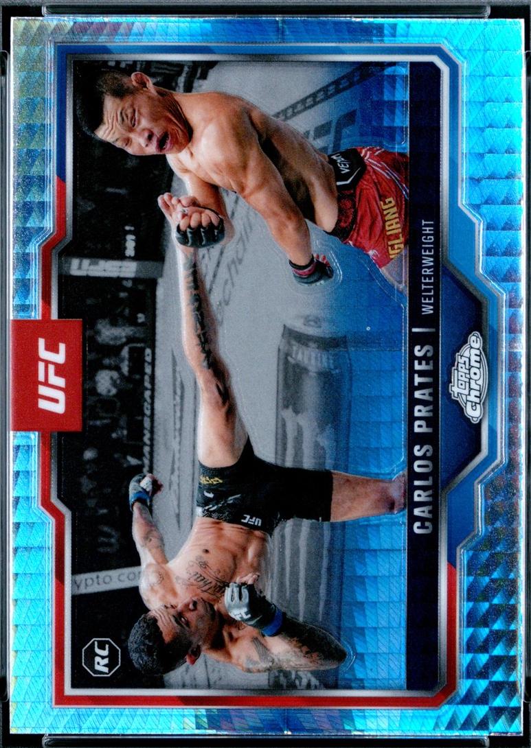 Carlos Prates 2025 Topps Chrome UFC Base #40 Prism Refractor