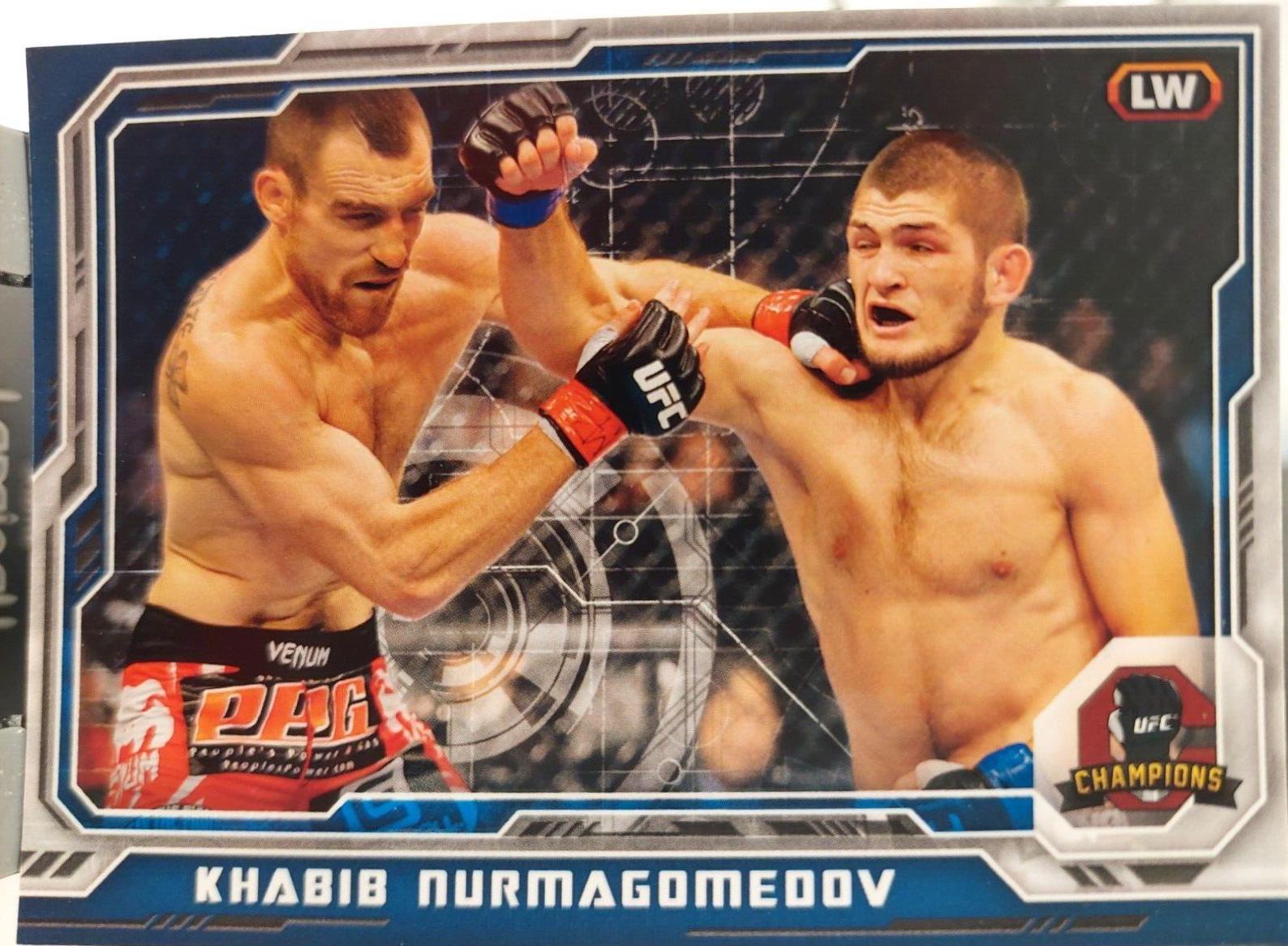Khabib Nurmagomedov 2014 Topps UFC Champions Base #87 Blue