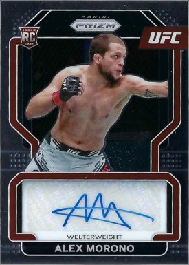Alex Morono 2022 Panini Prizm UFC Signatures #SG-AMR White Sparkle
