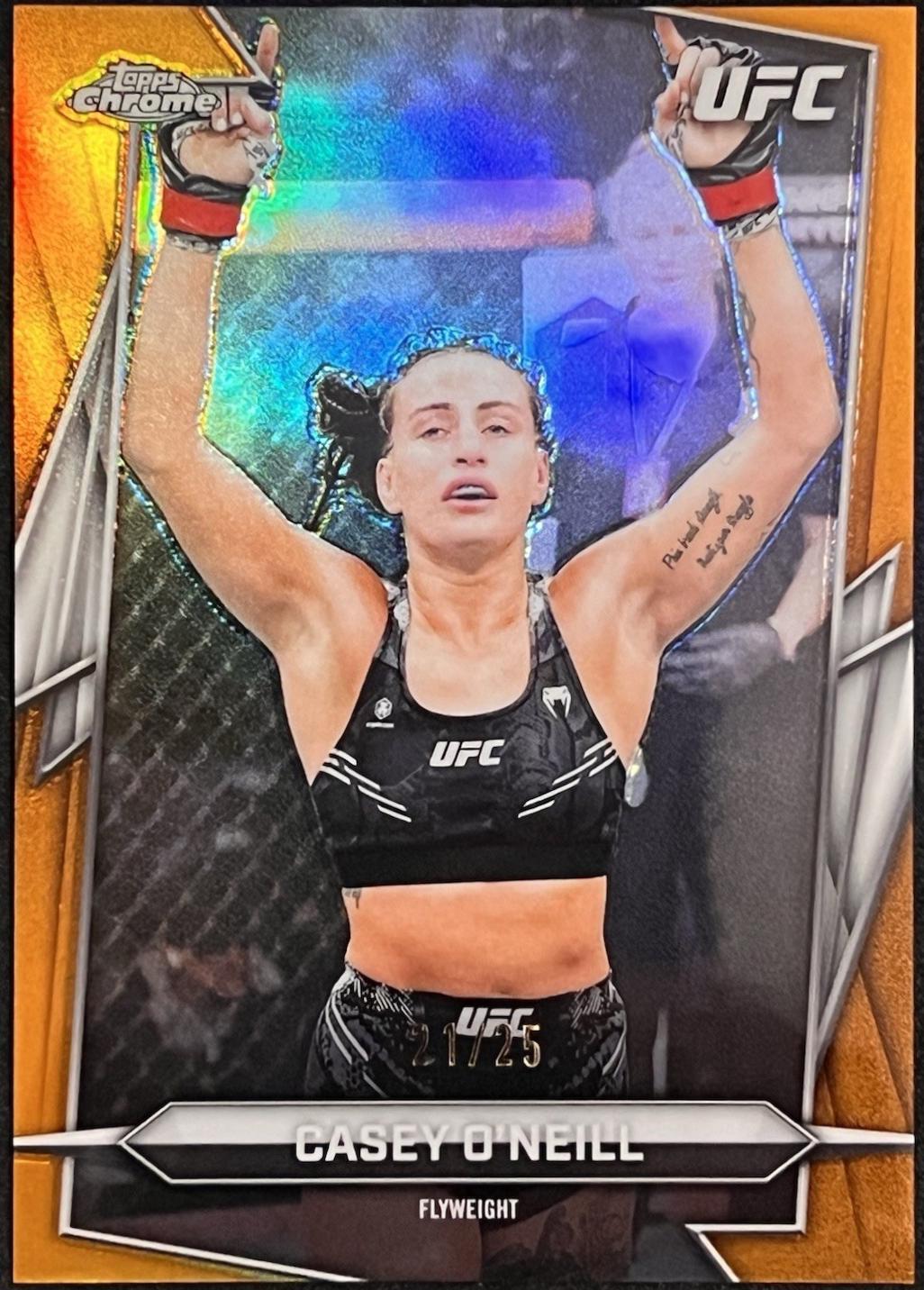 Casey O'Neill 2026 Topps Chrome UFC Base #81 Orange Refractor