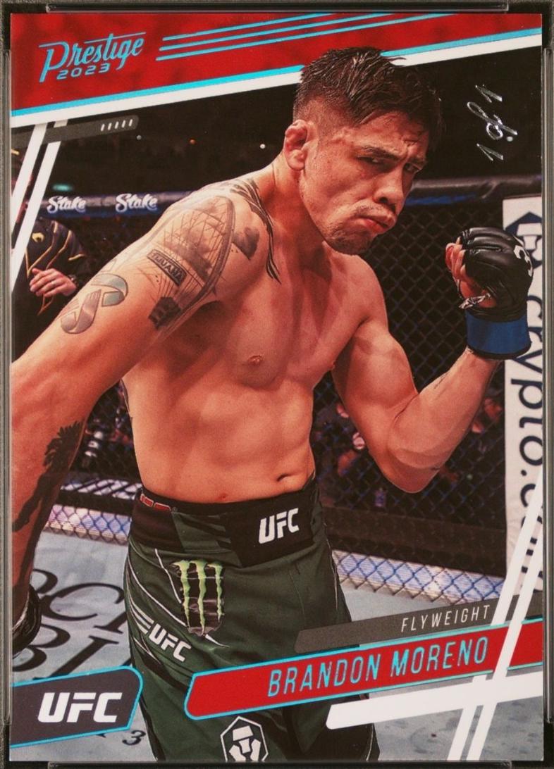 Brandon Moreno 2023 Panini Chronicles UFC Base Prestige #176 Platinum