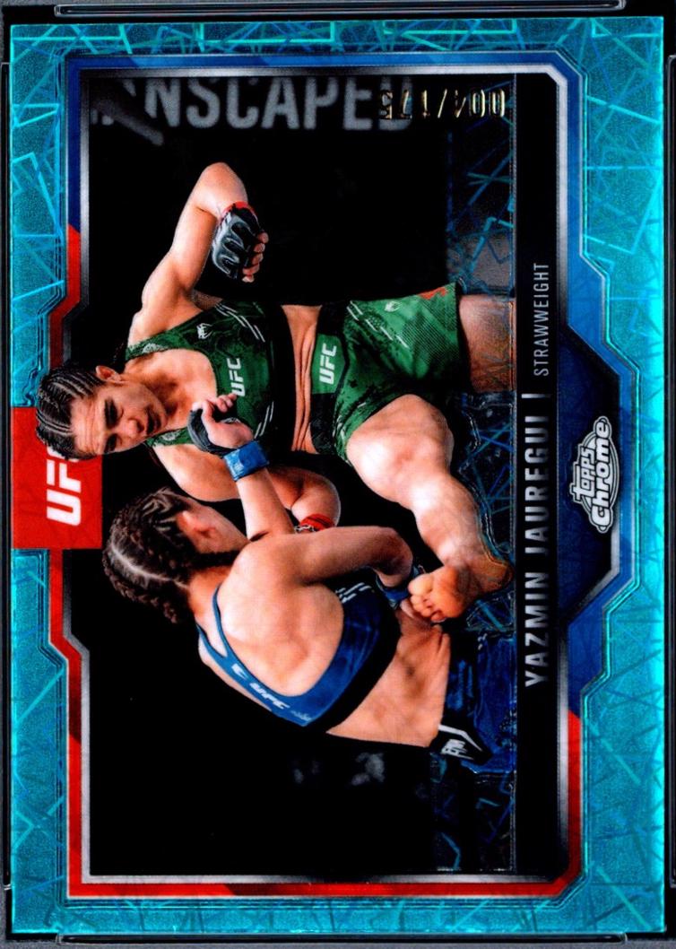 Yazmin Jauregui 2025 Topps Chrome UFC Base #50 Teal Lazer Refractor