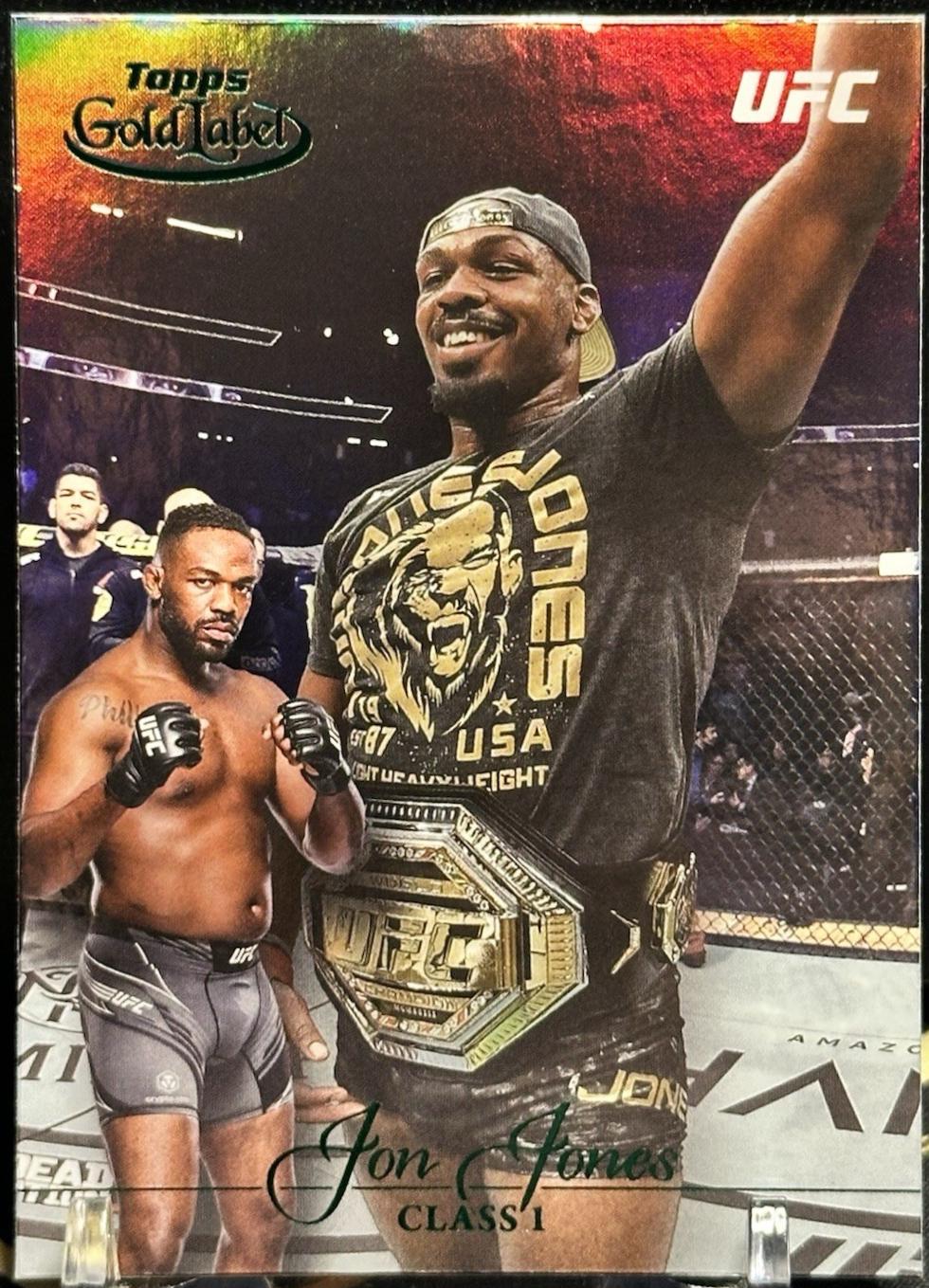 Jon Jones 2024 Topps Gold Label UFC Base Class I #44 Green