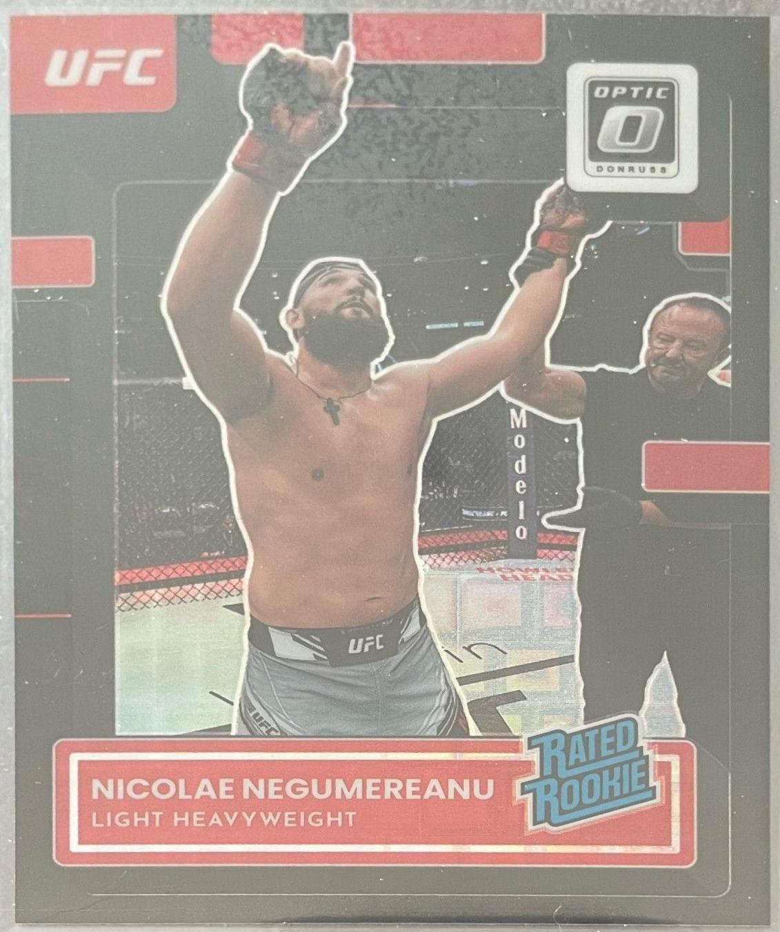 Nicolae Negumereanu 2023 Panini Donruss Optic UFC Base #123 Black Pandora