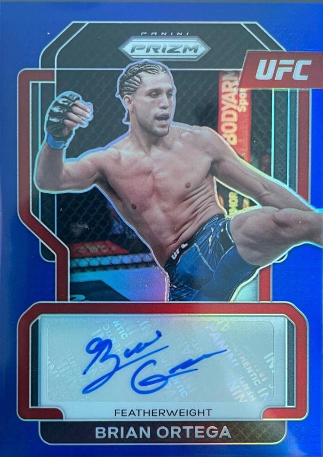 Brian Ortega 2022 Panini Prizm UFC Signatures #36 Blue