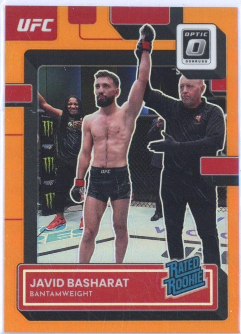 Javid Basharat 2023 Panini Donruss Optic UFC Base #126 Orange