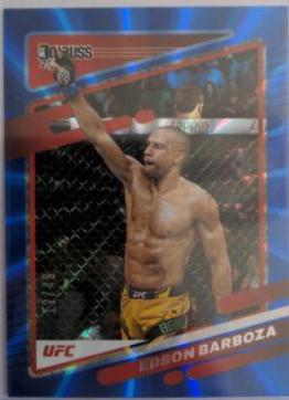 Edson Barboza 2022 Panini Donruss UFC Base #150 Blue