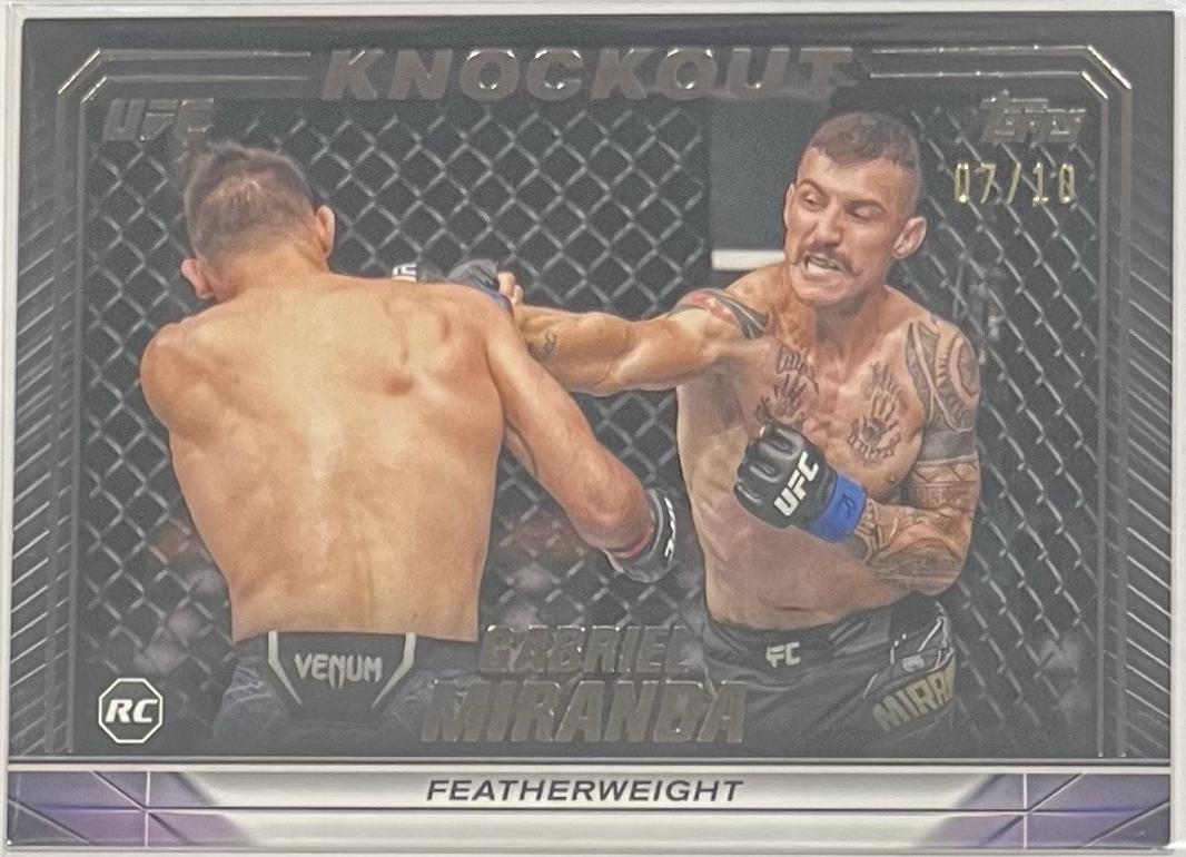 Gabriel Miranda 2024 Topps Knockout UFC Base #82 Black