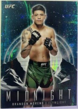 Brandon Moreno 2024 Topps Midnight UFC Base #9 Moon Beam