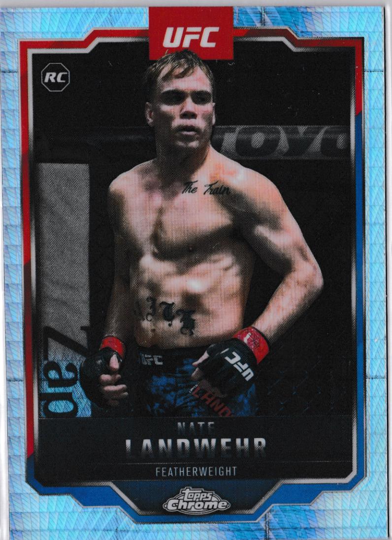 Nate Landwehr 2025 Topps Chrome UFC Base #85 Prism Refractor