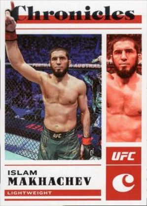 Islam Makhachev 2023 Panini Chronicles UFC Base Chronicles #26 Gold