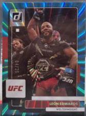 Leon Edwards 2023 Panini Donruss UFC Base #194 Teal Laser