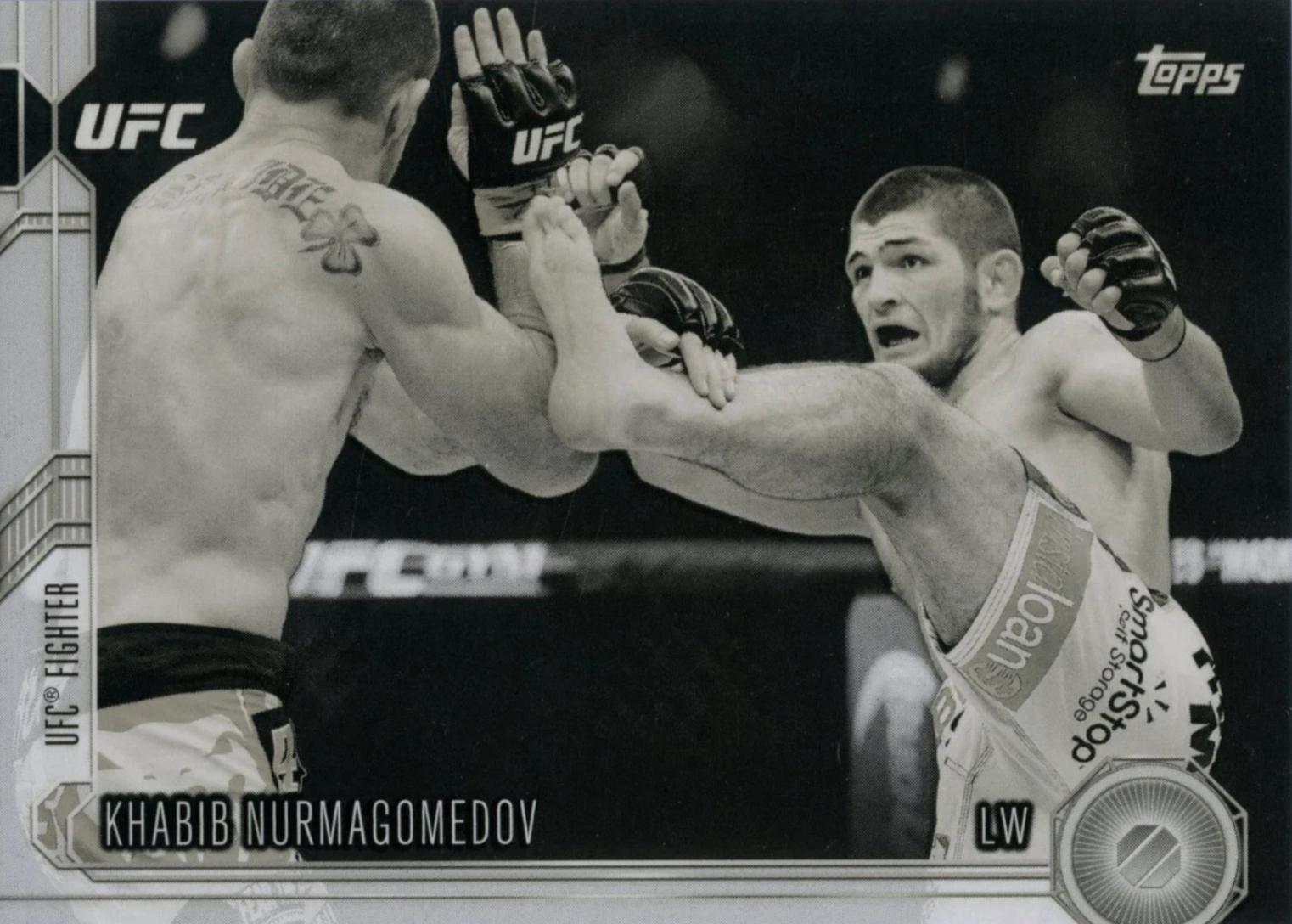 Khabib Nurmagomedov 2015 Topps UFC Chronicles Base #152 Black and White