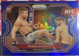 Pedro Munhoz 2021 Panini Prizm UFC Base #155 Blue