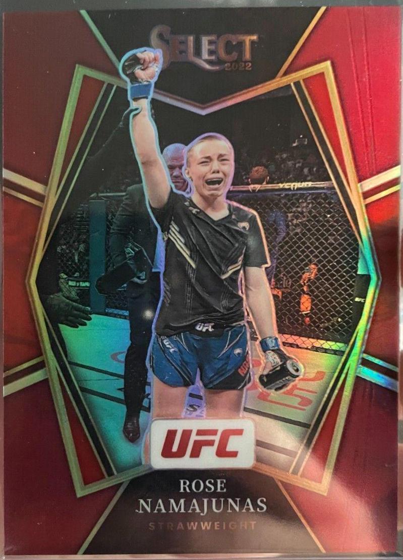 Rose Namajunas 2022 Panini Select UFC Premier Level #173 Maroon