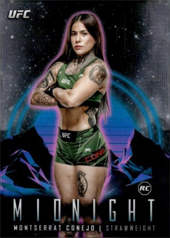 Montserrat Conejo 2024 Topps Midnight UFC Base #40 Black Light