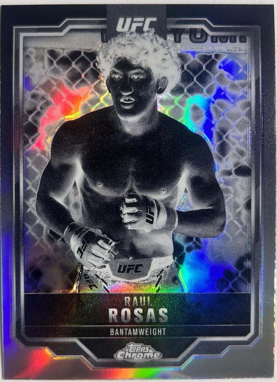Raul Rosas 2025 Topps Chrome UFC Base #120 Negative Refractor