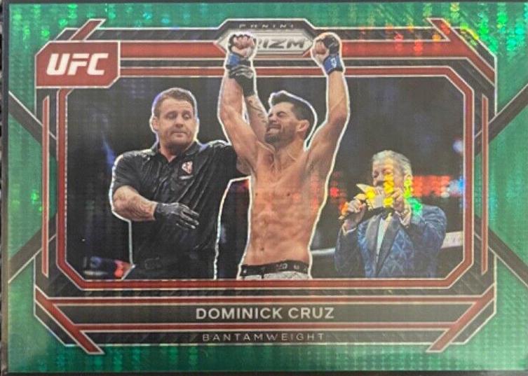 Dominick Cruz 2023 Panini Prizm UFC Base #90 Green Pulsar