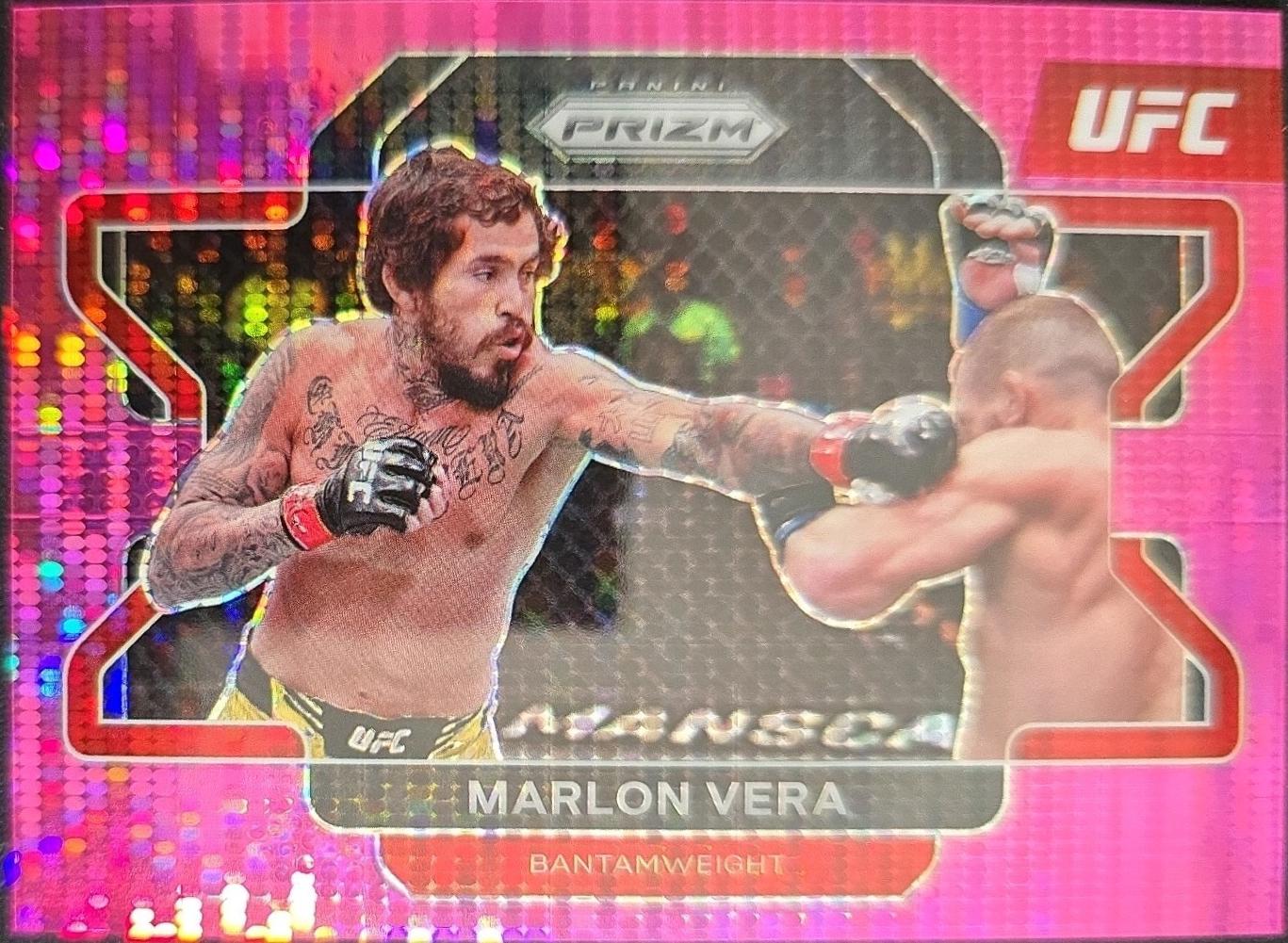 Marlon Vera 2022 Panini Prizm UFC Base #56 Pink Pulsar