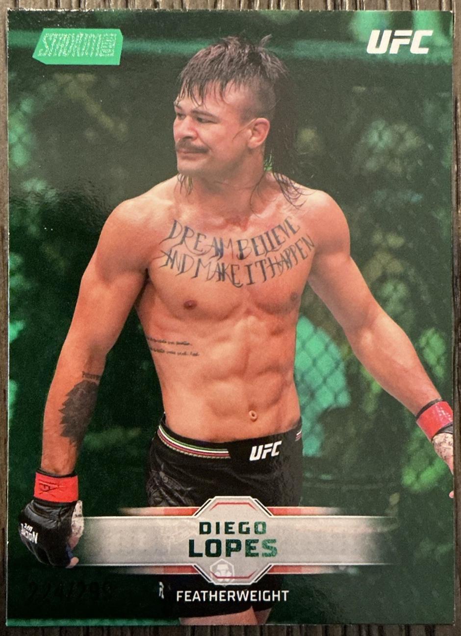 Diego Lopes 2026 Topps Stadium Club UFC Base #19 Green