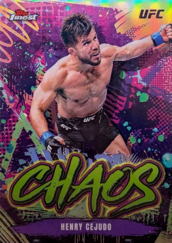 Henry Cejudo 2024 Topps Finest UFC Chaos #CHA-10 Refractor