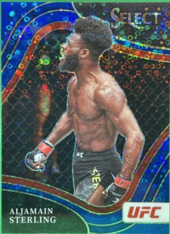 Aljamain Sterling 2022 Panini Select UFC Octagonside #215 Blue Disco
