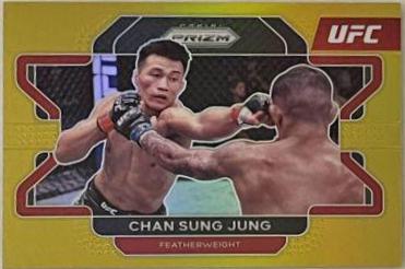 Chan Sung Jung 2022 Panini Prizm UFC Base #87 Gold