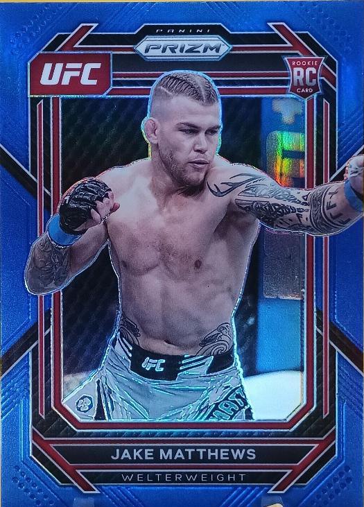Jake Matthews 2023 Panini Prizm UFC Base #109 Blue