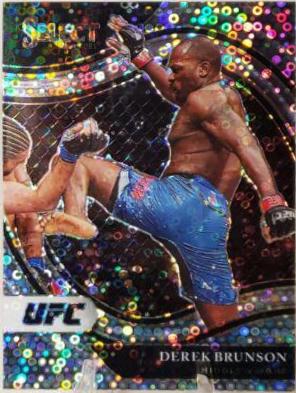 Derek Brunson 2021 Panini Select UFC Octagonside #249 Disco