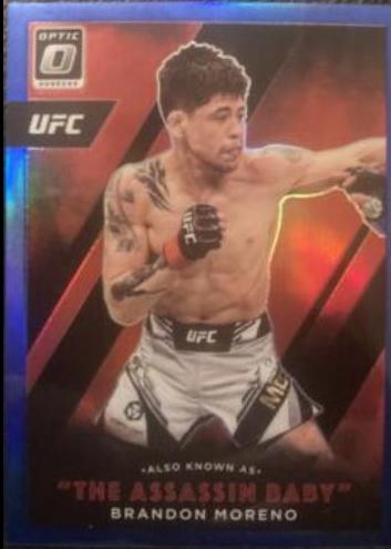 Brandon Moreno 2022 Panini Donruss Optic UFC Also Known As #17 Blue