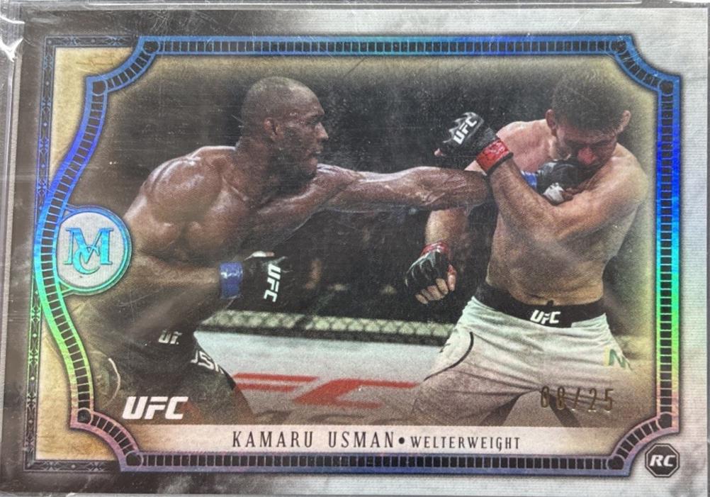 Kamaru Usman 2018 Topps UFC Museum Collection Base #27 Sapphire