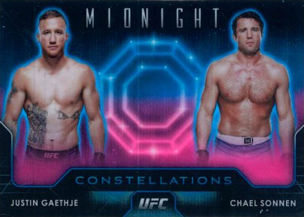 Chael Sonnen / Justin Gaethje 2024 Topps Midnight UFC Constellations #CO-11 Moon Beam