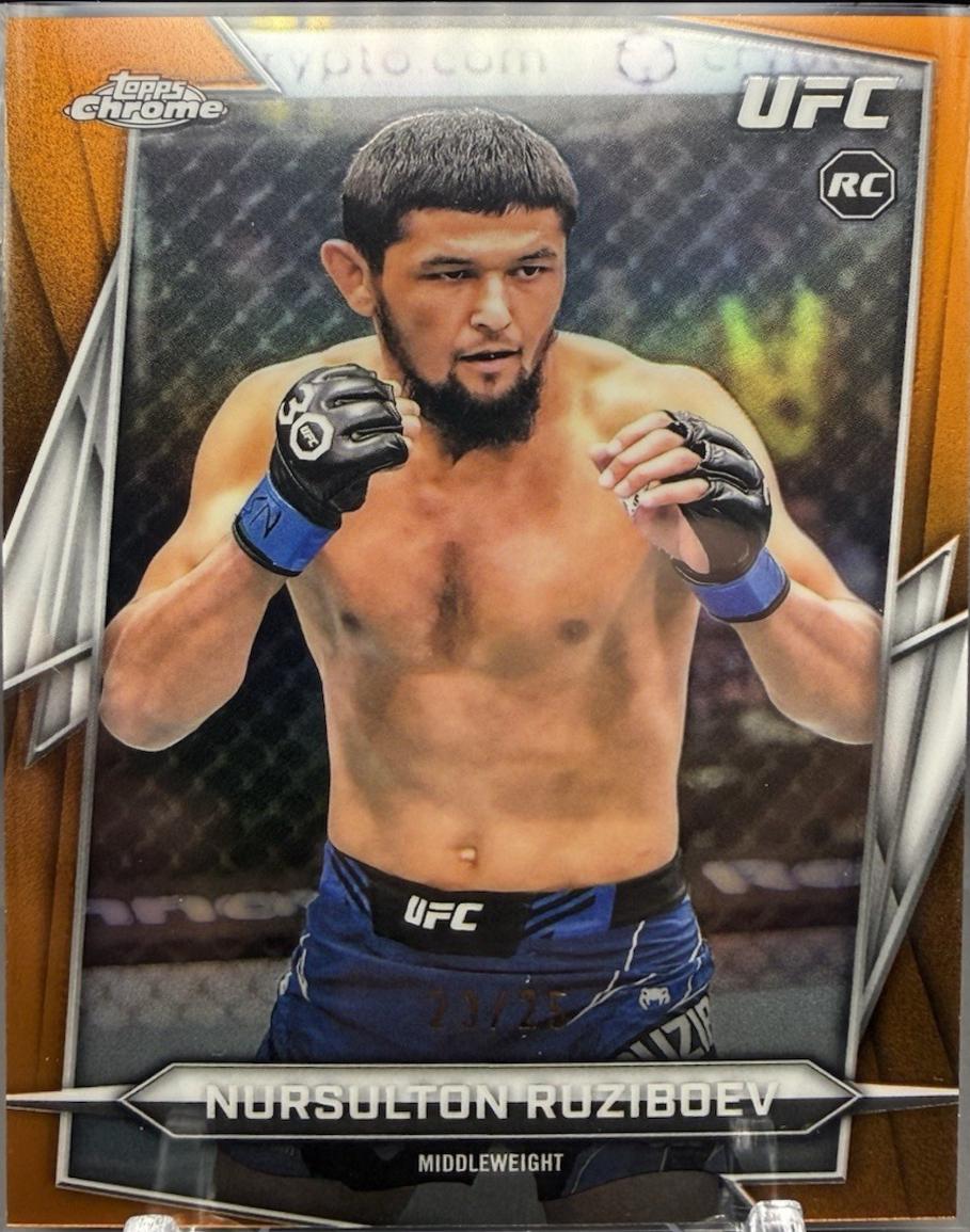 Nursulton Ruziboev 2026 Topps Chrome UFC Base #74 Orange Refractor