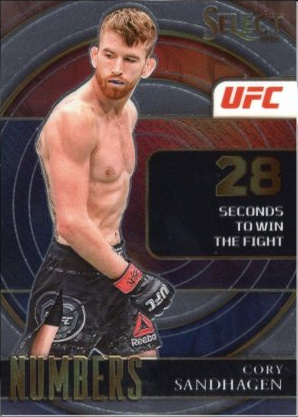 Cory Sandhagen 2022 Panini Select UFC Select Numbers #6 Black Flash
