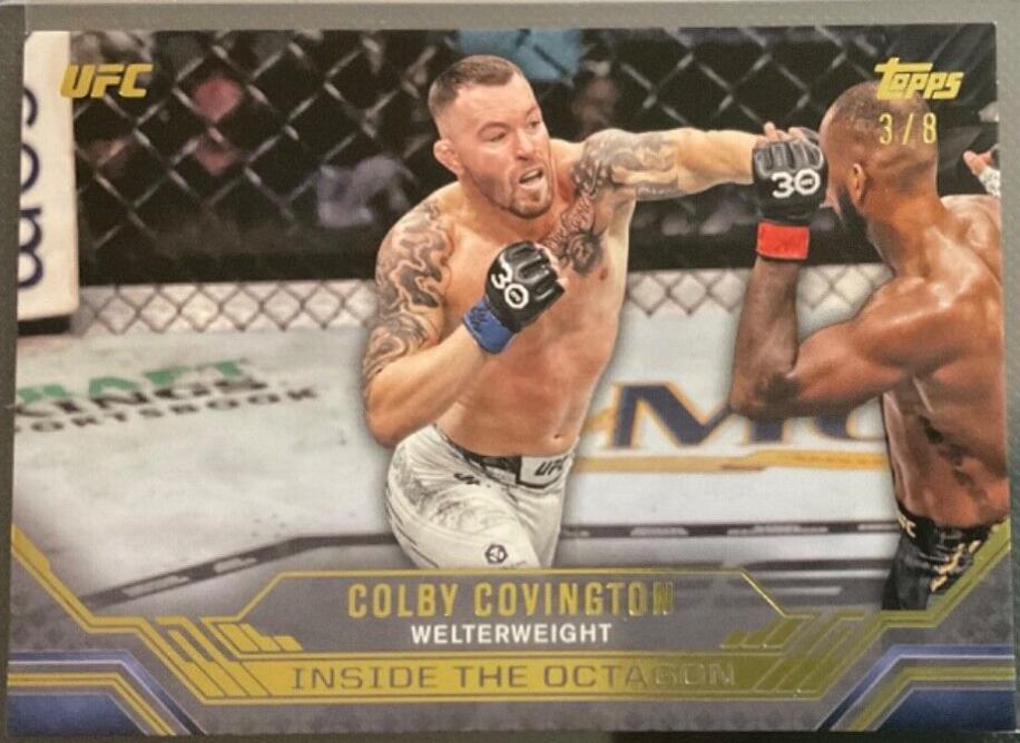Colby Covington 2024 Topps Knockout UFC Inside the Octagon #ITO-10 Gold