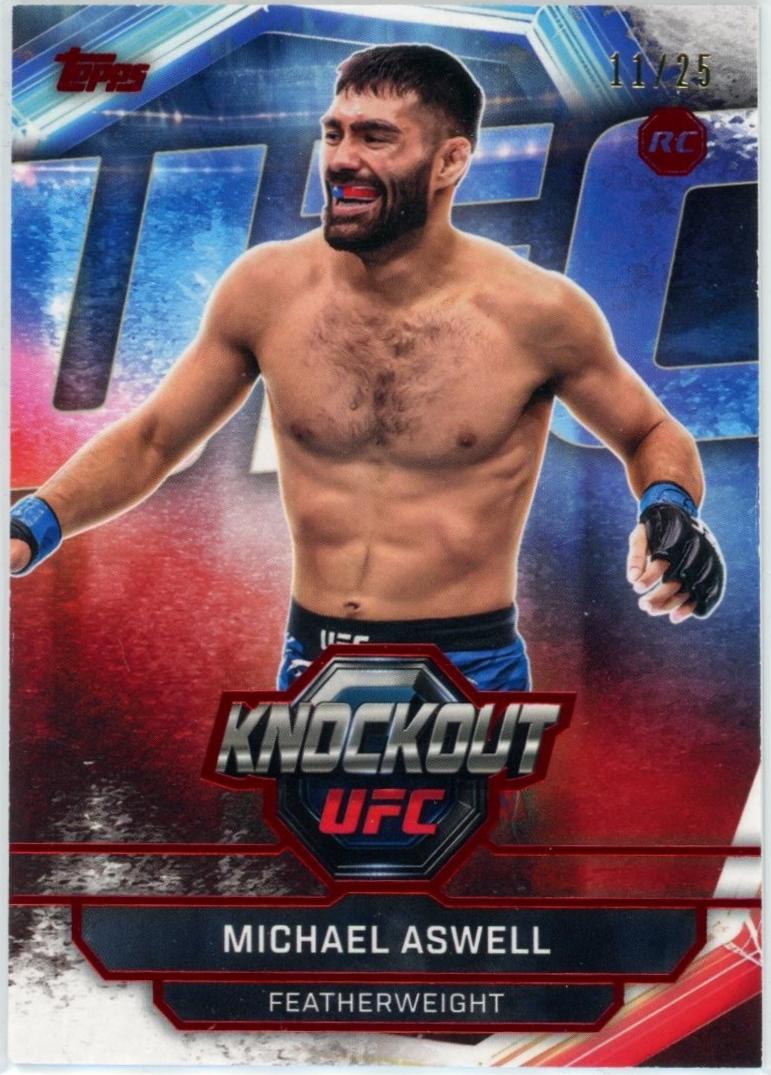 Michael Aswell 2026 Topps Knockout UFC Base #66 Red