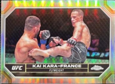 Kai Kara-France 2024 Topps Chrome UFC Base #106 Refractor