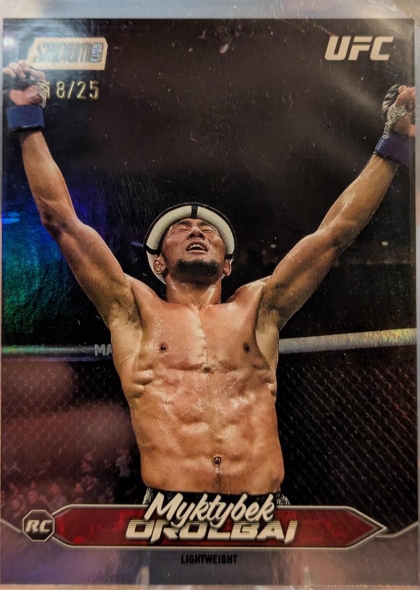 Myktybek Orolbai 2025 Topps Stadium Club UFC Base #190 Rainbow