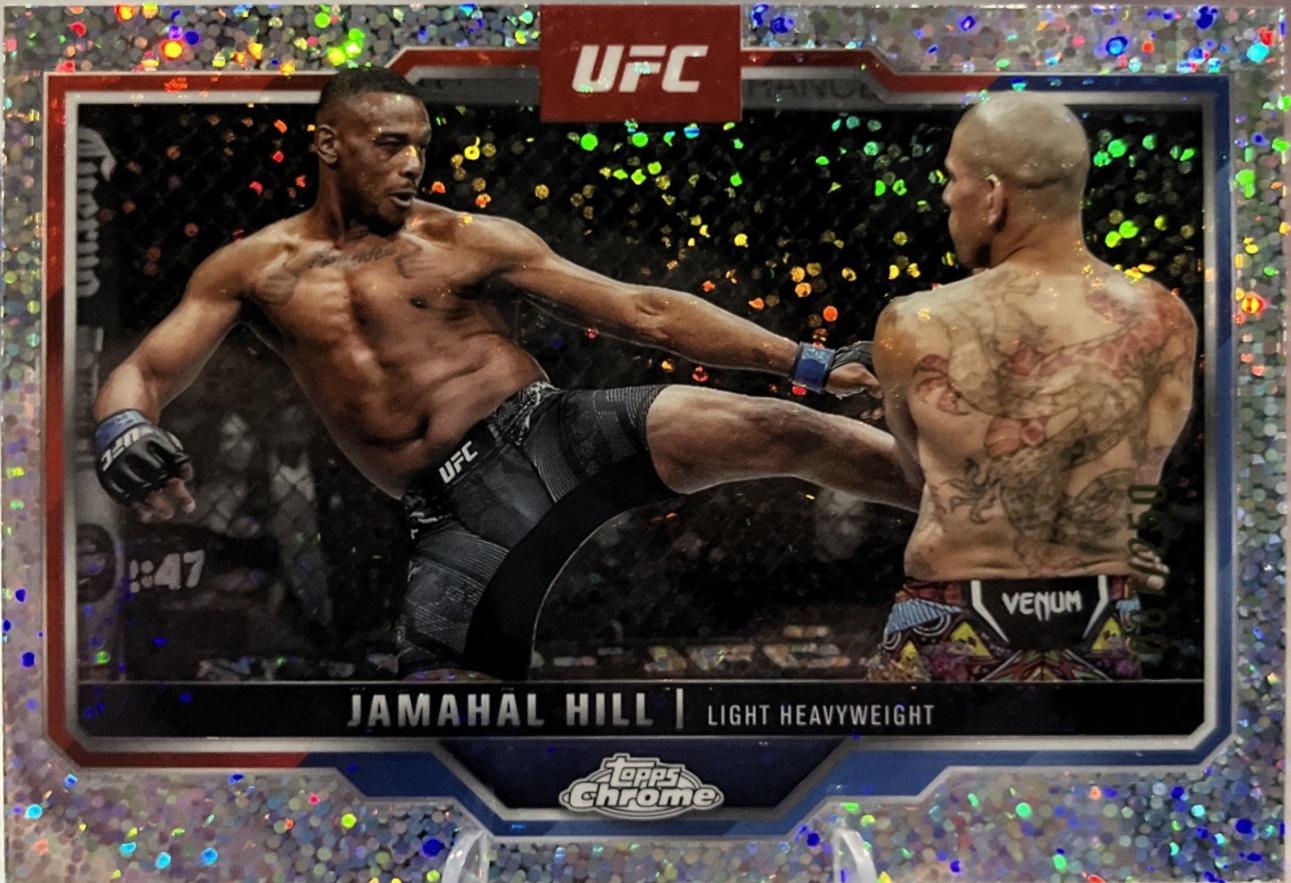 Jamahal Hill 2025 Topps Chrome UFC Base #170 Speckle Refractor
