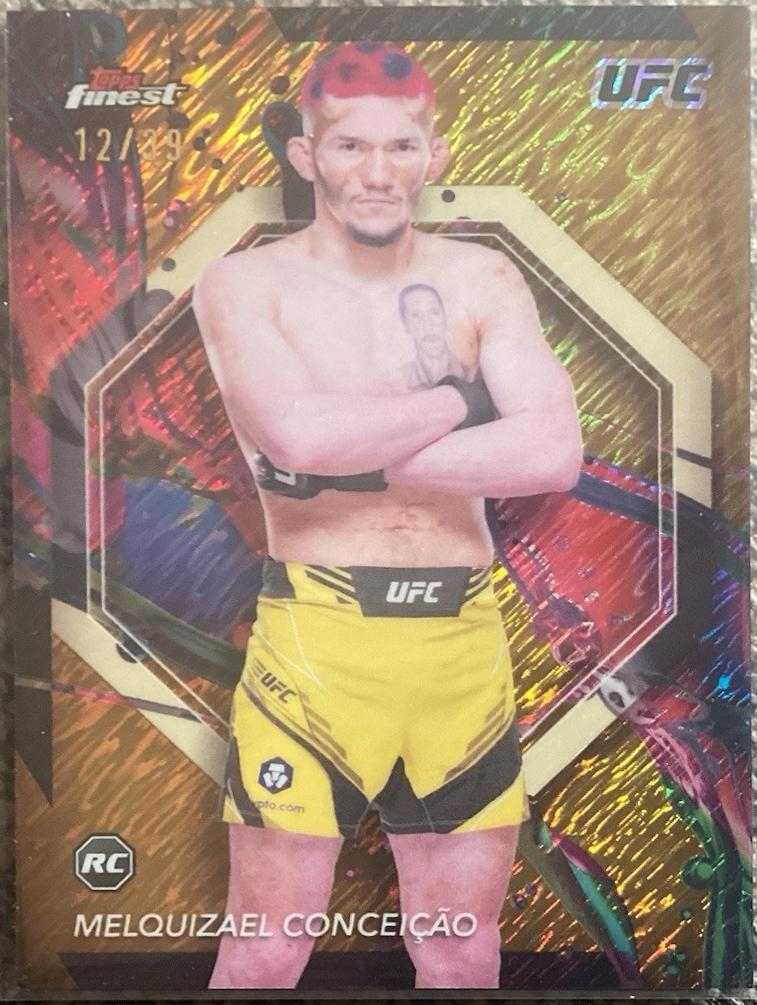Melquizael Conceição 2024 Topps Finest UFC Base Common #34 Gold Shimmer Refractor