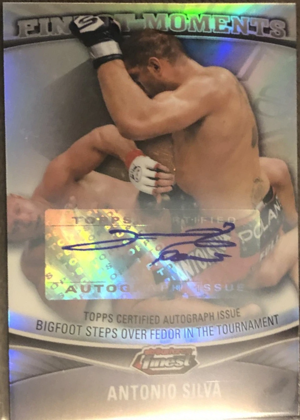 Antonio Silva 2012 Topps Finest UFC Finest Moments Autographs #FM-AS Octafractor