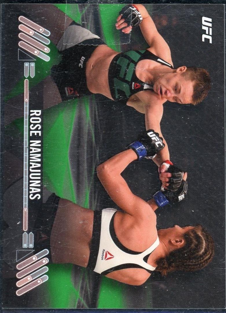 Rose Namajunas 2017 Topps UFC Knockout Base #49 Green