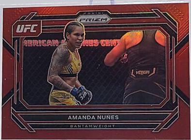 Amanda Nunes 2023 Panini Prizm UFC Base #66 Red